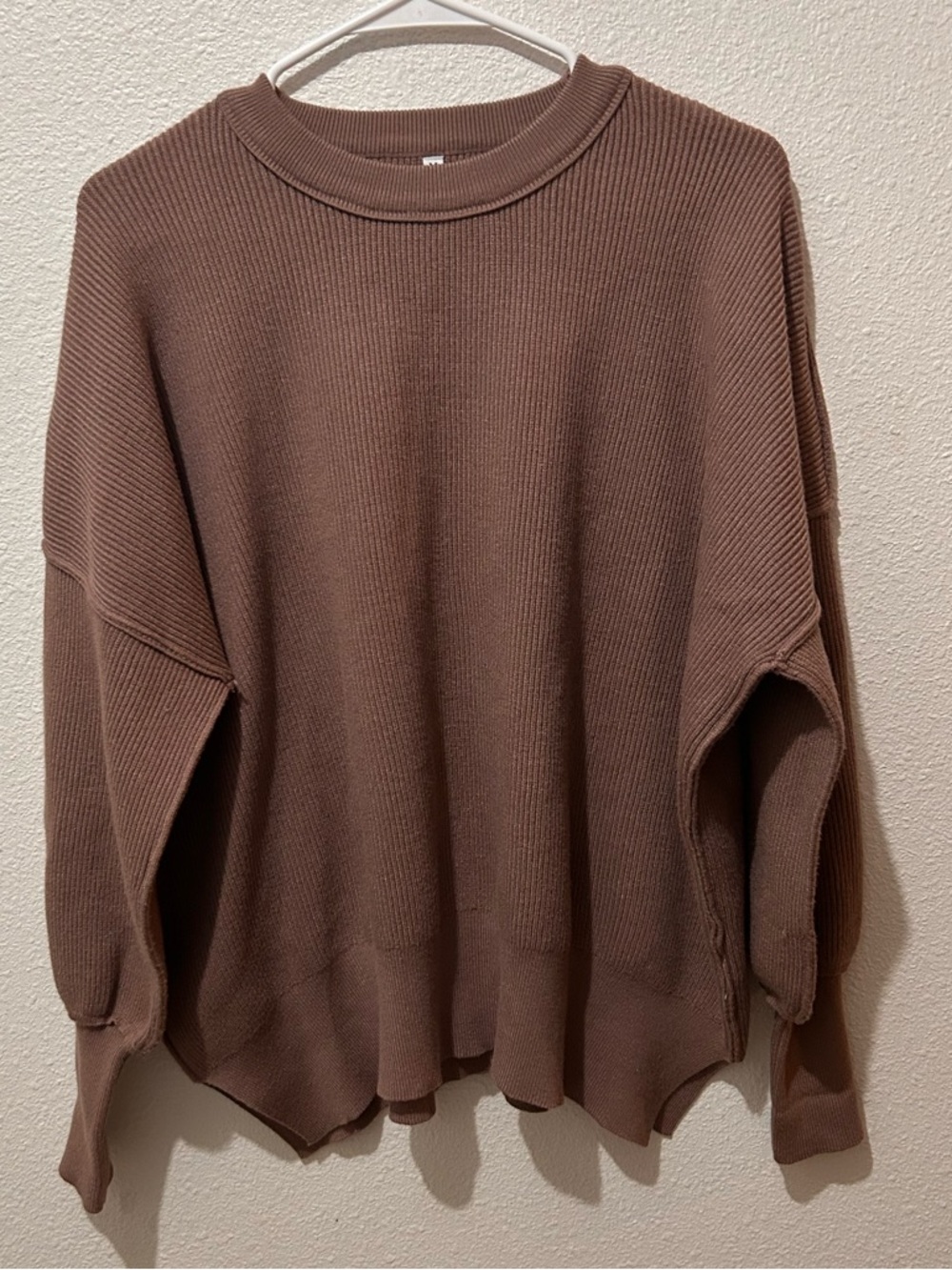 Cozy Ribbed Brown Women's Sweater
